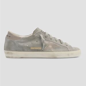 Golden Goose Super Star Classic Suede Sneaker In Silver Sconcegrey Size 39 US 9